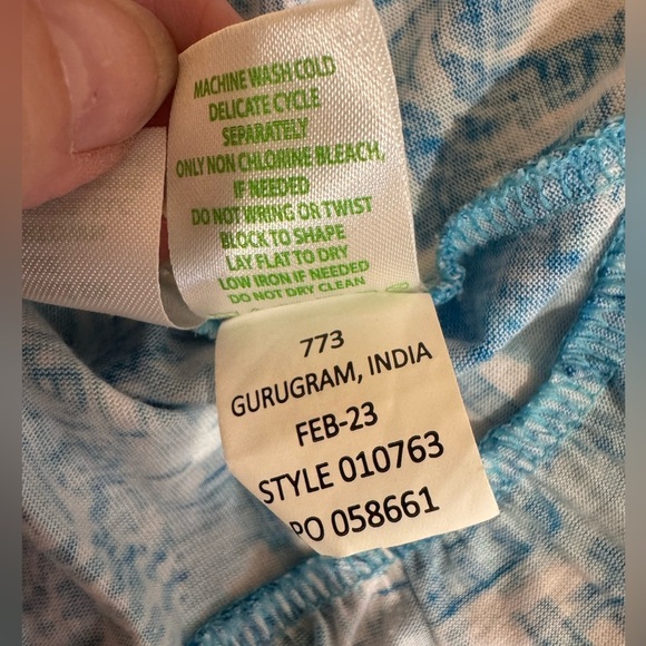 Lilly Pulitzer Lindy Dress Amalfi Blue Sunny State of Mind Size Small EUC - Picture 5 of 14